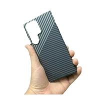 Capa Magnética De Luxo Em PC Rígido Com Textura De Fibra De Carbono Para Samsung S25 S24 S23 S22