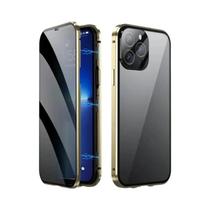 Capa Magnética De Metal 360 Graus Com Trava De Vidro Dupla Face Para iPhone 17 16 15 14 13 12 pro