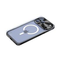 Capa Magnética De Metal Com Bumper Para iPhone 17 16 15 14 13 12 pro Max plus 17Air 17Pro Mac Safe