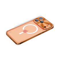 Capa Magnética De Metal Com Bumper Para iPhone 17 16 15 14 13 12 pro Max plus 17Air 17Pro Mac Safe