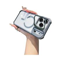 Capa Magnética De Metal Para Câmera, Transparente, Antichoque, Rígida, Para iPhone 17 16 15 14 13