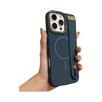 Capa Magnética De Silicone Com Alça De Tecido Para iPhone 16 pro Max 17 15 13 14 plus 12 11 Air Capa Magnética De Silicone Com Alça De Tecido Para iPhone 16 pro Max 17 15 13 14 plus 12 11 Air