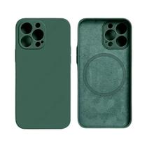 Capa Magnética de Silicone Líquido para iPhone 11/13/12/14/15 - Carregamento Sem Fio