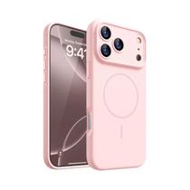 Capa Magnética De Silicone Macia Para iPhone 17 pro Max 16 15 14 13 12 pro Air MagSafe
