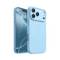 Capa Magnética De Silicone Macia Para iPhone 17 pro Max 16 15 14 13 12 pro Air MagSafe