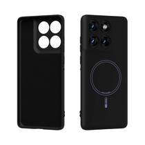 Capa Magnética De Silicone Macio Para Motorola Moto Edge 60S 60 pro Com Toque Líquido