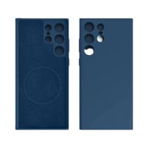 Capa Magnética de Silicone para Samsung Galaxy S25/S24/S23/S22/S21 - Ultra/Plus - Compatível com Carga Sem Fio