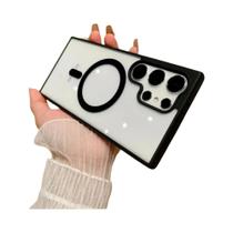 Capa Magnética Fosca Com Bumper De Acrílico Para Samsung Galaxy S25 S24 S23 Ultra plus Com