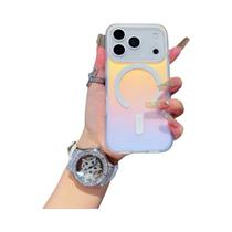 Capa Magnética Fosca Com Mudança De Cor Para iPhone 17 pro Max 17Air Com Designs De Gradiente De Pôr