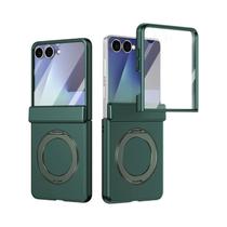 Capa Magnética Fosca Giratória Amiga Da Pele Com Protetor De Tela De Vidro Para Samsung Galaxy Z - aierkeba