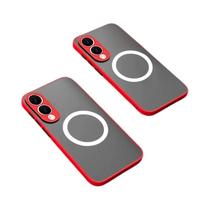 Capa Magnética Fosca Para Samsung Galaxy S25 S24 Ultra S23 S22 FE A56 A55 A54 A36 A35 A34 A16 A15 5G