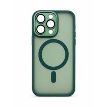 Capa Magnética Fosca Translúcida com Proteção de Câmera Fechada Compatível com iPhone 14 Pro Anti Impacto Premium COR:VE Capa Magnética Fosca Translúcida com Proteção de Câmera Fechada Compatível com iPhone 14 Pro Anti Impacto Premium COR:VE