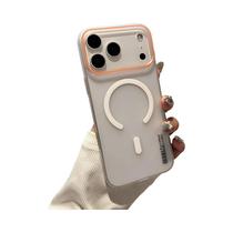 Capa Magnética Fosca Transparente Para iPhone 17 16 15 14 13 12 Mini pro Max 8 7 plus X XS XR Capa