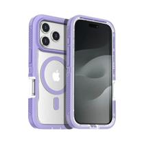 Capa Magnética Fosca Transparente Para iPhone Air 17 16 15 14 plus 13 pro Max Antiderrapante Com