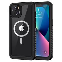 Capa magnética impermeável Lanhiem para iPhone 13 6.1" - preta