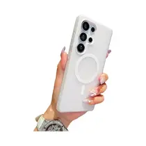 Capa Magnética Luxuosa 2 Em 1 Magsafe Para iPhone Samsung Galaxy S25 FE S24 Ultra S23+ A56 A55 A54