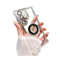 Capa Magnética Luxuosa E Transparente Para Samsung Galaxy S25 S24 S23 FE S22 plus S21 S20 Note20, À