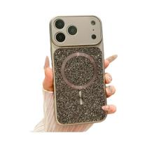 Capa Magnética Magsafe Com Strass De Diamante Para iPhone 17 pro Max 16 15 14 13 Com Carregamento - Xeber