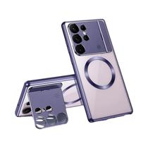 Capa Magnética MagSafe de Alumínio para Samsung Galaxy S24/S23/S22/S21 Ultra - Com Suporte para Carro