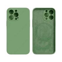 Capa Magnética MagSafe de Silicone Líquido para iPhone 15/14/13/12/11 Pro Max - Proteção Premium