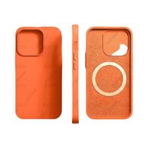 Capa Magnética Magsafe Para Apple iPhone 16 15 14 13 12 11 pro Max plus Capa De Silicone Líquido