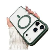 Capa Magnética Magsafe Para Carregamento Sem Fio Para iPhone 17Air pro Max, Capa Dura Transparente