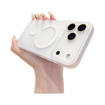 Capa Magnética Magsafe Translúcida Efeito Gelo Para iPhone 17 16 15 14 13 12 11 pro Max Cobertura