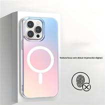 Capa Magnética Matte Laser Gradient Para Magsafe iPhone pro Max plus Air 17Pro Capa Macsafe - NMEGOU Capa Magnética Matte Laser Gradient Para Magsafe iPhone pro Max plus Air 17Pro Capa Macsafe - NMEGOU