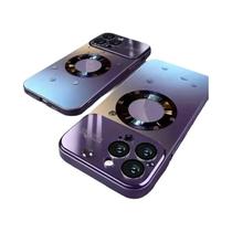 Capa Magnética Metálica De Titânio Para iPhone 16E 16 15 14 13 12 pro Max, Capa Fosca Para