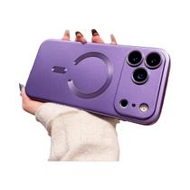 Capa Magnética Metálica Magsafe Para iPhone 17 16 15 14 13 12 11 pro Max Com Carregamento Sem Fio E