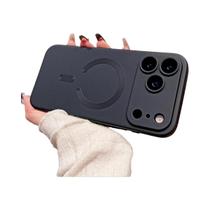 Capa Magnética Metálica Magsafe Para iPhone 17 16 15 14 13 12 11 pro Max Com Carregamento Sem Fio E