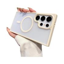 Capa Magnética Para Carregamento Sem Fio Samsung Galaxy S25 S24 S23 S22 S21 Ultra Plus, Acabamento