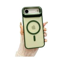 Capa Magnética Para iPhone 17 16E 16 15 14 13 12 Mini pro Max plus Com Suporte De Lente Metálico À