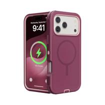 Capa Magnética Para iPhone 18 pro Max 17 Air 16 15 14 13 Magsafe Rugged Armor OTT Defender À Prova