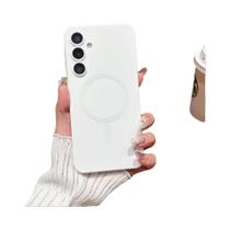 Capa Magnética Para Telefone Samsung Galaxy Soft TPU Edge Ultra S25 S24 S23 S22 plus A56 A36 A26 A16