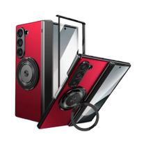 Capa Magnética Rotativa Para Samsung Galaxy Z Fold 7 6 5 4 3 Com Suporte De Anel 360 Graus E - NONE