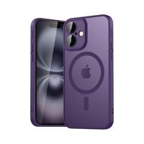 Capa Magnética Translúcida Fosca À Prova De Choque Para iPhone 11 12 13 14 15 16 Com Carregamento