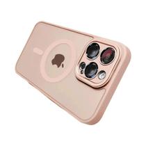 Capa Magnética Translúcida Fosca Para iPhone 16 pro Max 15 14 13 Mini Com Carregamento Sem Fio