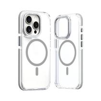 Capa Magnética Transparente À Prova De Choque Magsafe Para iPhone 15 14 13 12 pro Max