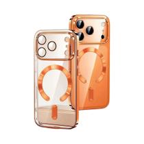 Capa Magnética Transparente De Luxo Para iPhone 17 pro Max 17 pro 17 Air Com Proteção De Câmera Capa