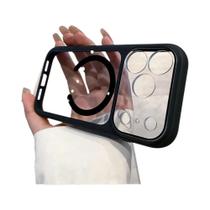 Capa Magnética Transparente De Luxo Para iPhone 17 pro Max, Antichoque, Em Acrílico, Compatível Com