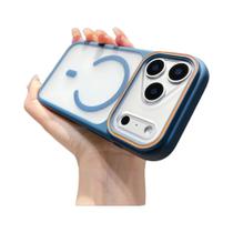 Capa Magnética Transparente De TPU Para iPhone 17 16 15 14 13 12 11 pro Max plus Com Carregamento