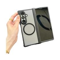 Capa Magnética Transparente Fosca Para Samsung Galaxy Z Fold 7 5G Com Proteção De Hinge Fold7