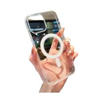 Capa Magnética Transparente Para Carregamento Sem Fio Para iPhone Magsafe 17 16 15 14 13 12 11 pro