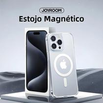 Capa Magnética Transparente para iPhone 15/14 Pro Max - Carregamento Sem Fio e à Prova de Choques