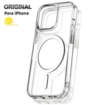 Capa Magnética Transparente Para iPhone 16 15 14 13 12 Mini 17 Air 11 pro Max 7 8 plus Xs Xr Se