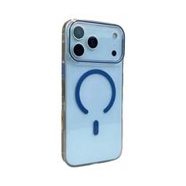 Capa Magnética Transparente Para iPhone 17 pro Max, Capa Dura À Prova De Choque, Anti-Amarelamento,
