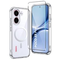Capa Magnética Transparente para Poco X8 Pro Fhyeugfy Capa Magnética Transparente para Poco X8 Pro Fhyeugfy