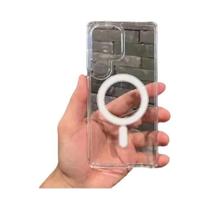 Capa Magnética Transparente Para Samsung Galaxy S26 S25 Edge S24 S23 S22 S21 S20 plus FE Note 20 - ZHUOHUAN