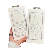 Capa Magnética Transparente Para Samsung Galaxy Z Fold Flip 7 6 5 4 3 Z Flip6 Flip5 Z Flip7 FE